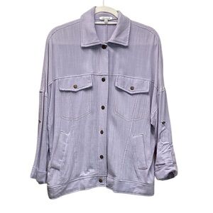 White Birch shacket. Lavender. Medium